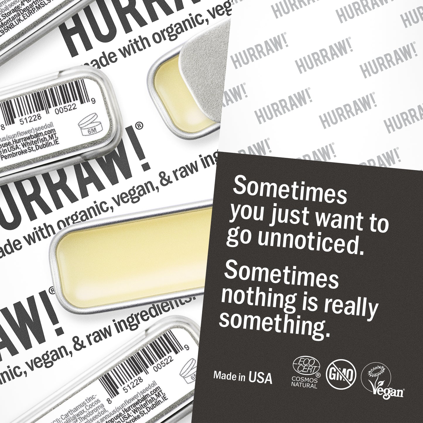 Unscented Lip Balm - Slim Slider Tin