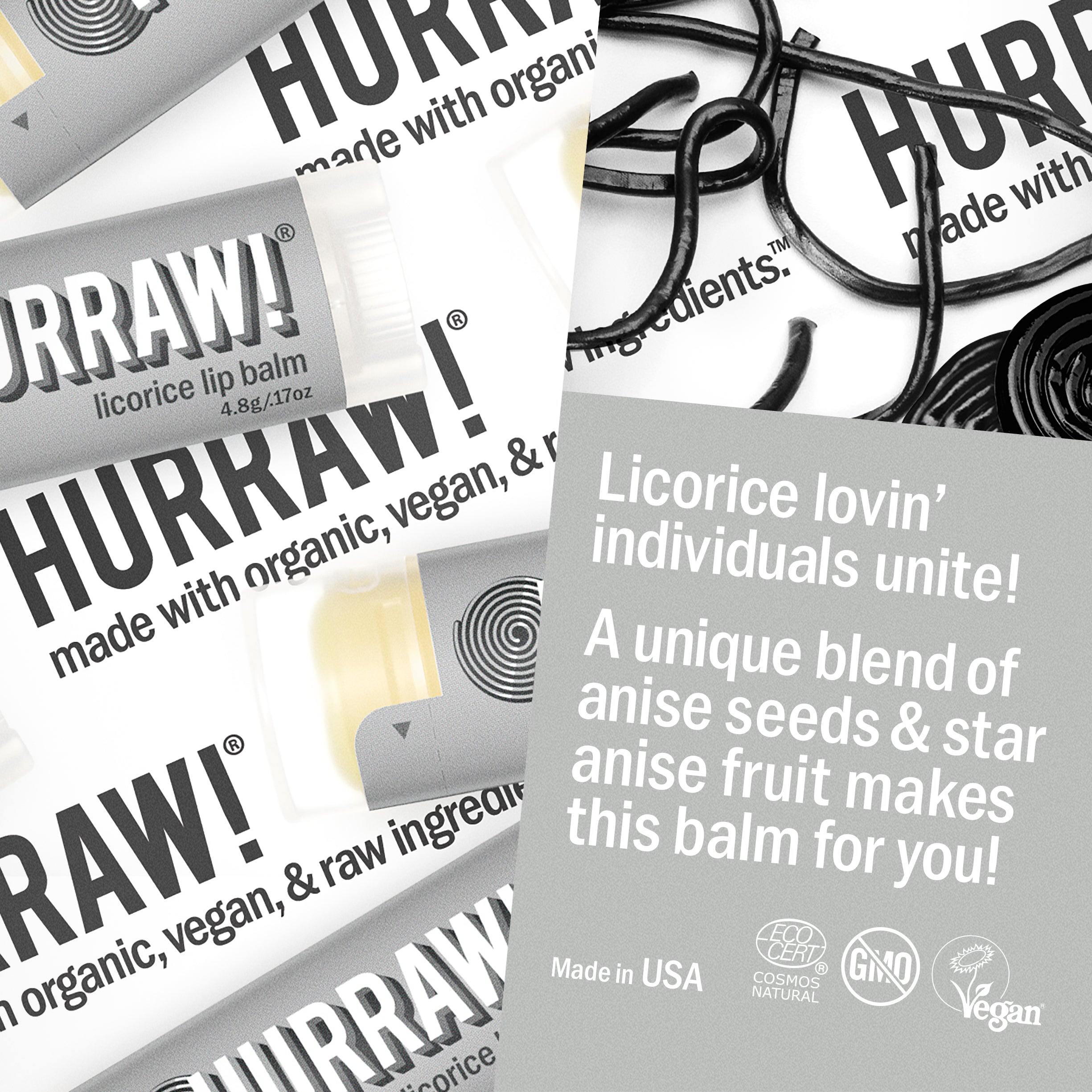 Hurraw! Licorice Lip Balm : Vegan & Organic lip care. – Hurraw! Balm