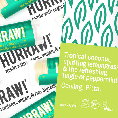 Pitta Lip Balm : coconut mint lemongrass