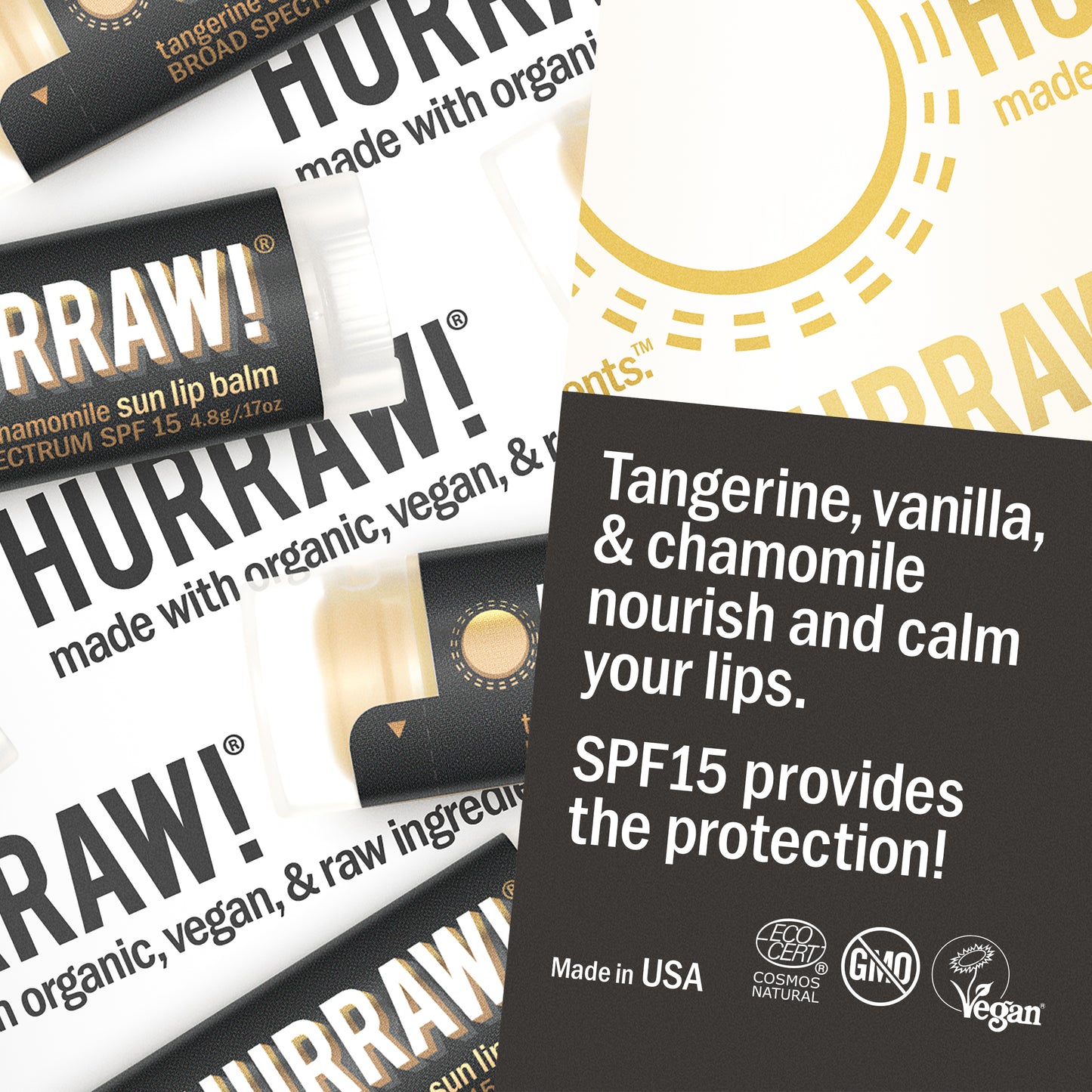 Baume à lèvres solaire SPF15 