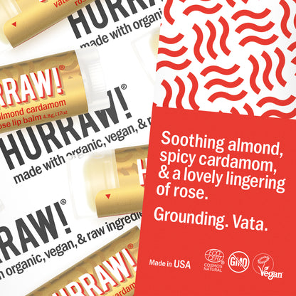 Vata Lip Balm : almond cardamom rose