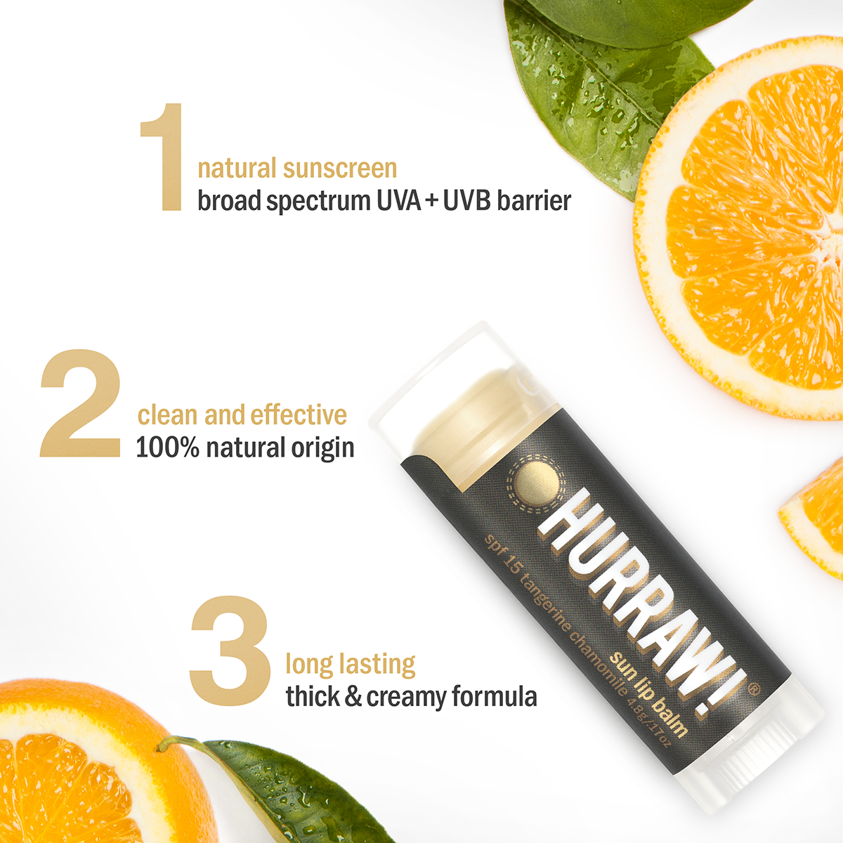 Hurraw! SPF15 Sun Lip Balm : Vegan & Organic lip care with SPF