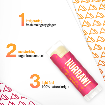 Baume à lèvres Kapha : pamplemousse gingembre eucalyptus 