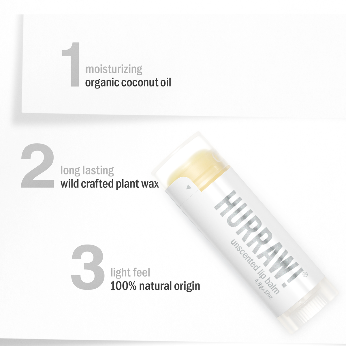 Hurraw! Unscented Lip Balm : Vegan & Organic Lip Care. – Hurraw! Balm